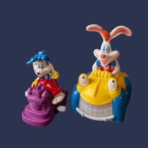 Vintage 90's Roger Rabbit Fast-Food Promo Toys Burger King & McDonald's